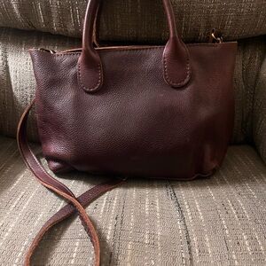 Portland Leather Dark Brown Crossbody Bag
